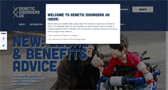 Desktop Screenshot of geneticdisordersuk.org